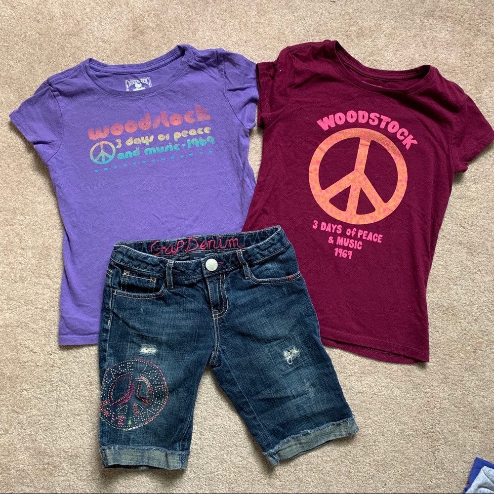 Gap size 8 shirts and shorts